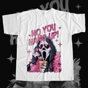 Mockup (1) Scream Horror T-Shirt No You Hang Up